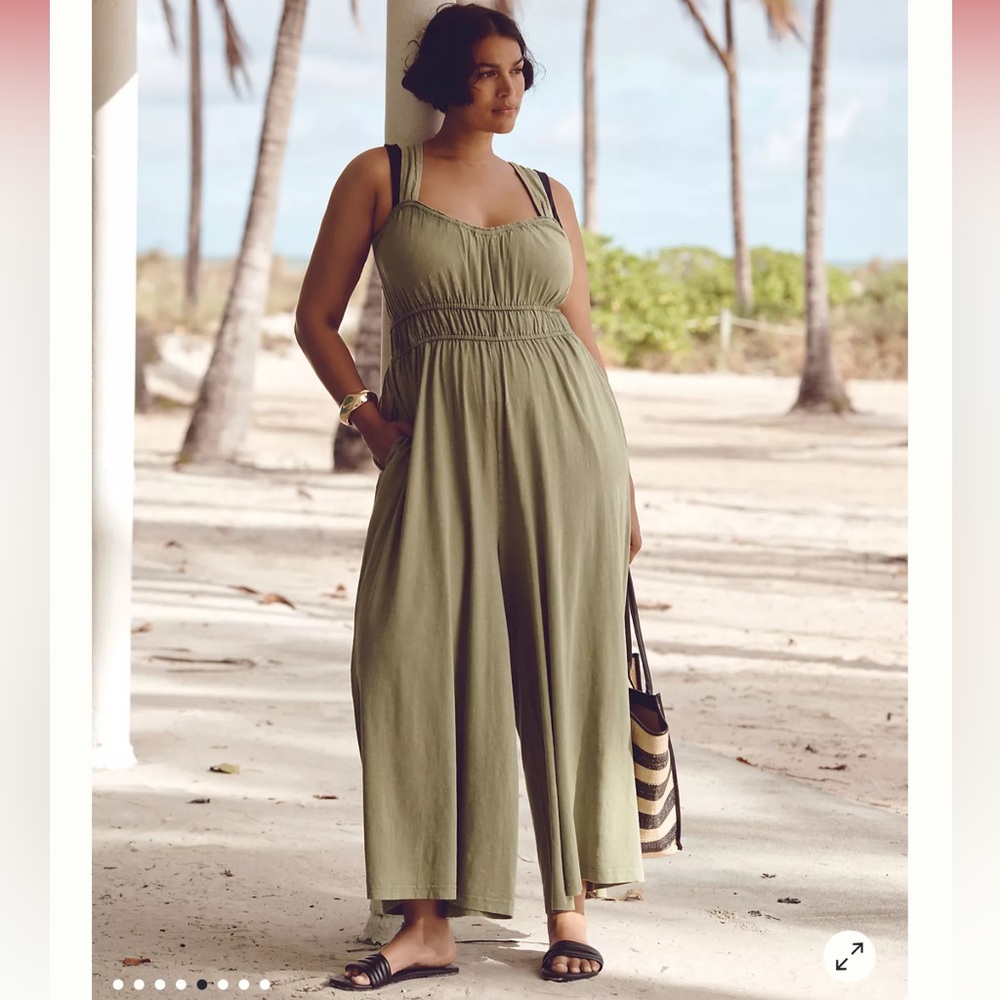 Anthropologie THE SIMONA SCOOP-NECK JUMPSUIT